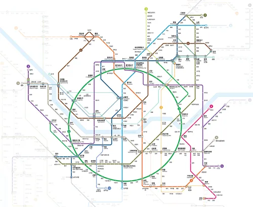(Figure 5. Subways which can be ridden with the Climate Card. Copyright© Seoul Metropolitan City)